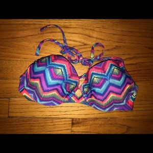 Colorful Bikini top (Size Large)